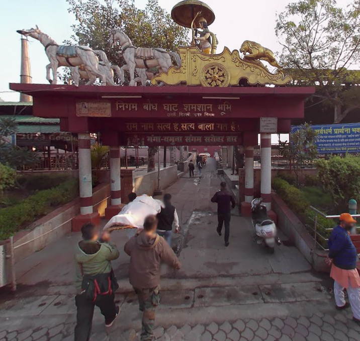 Nigambodh Ghat crematorium entrance Kashmere Gate Delhi 110006 – cremation services coordination